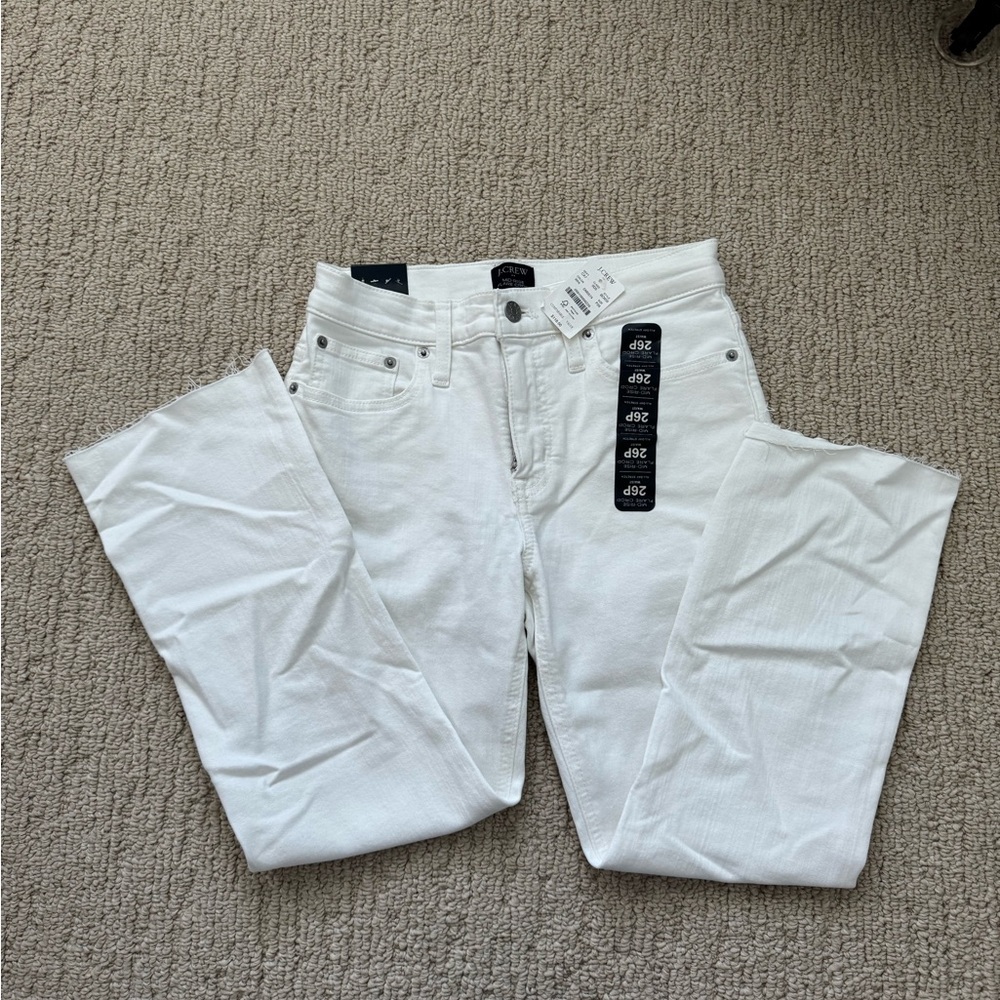 J. Crew White Ankle & Cropped Jeans